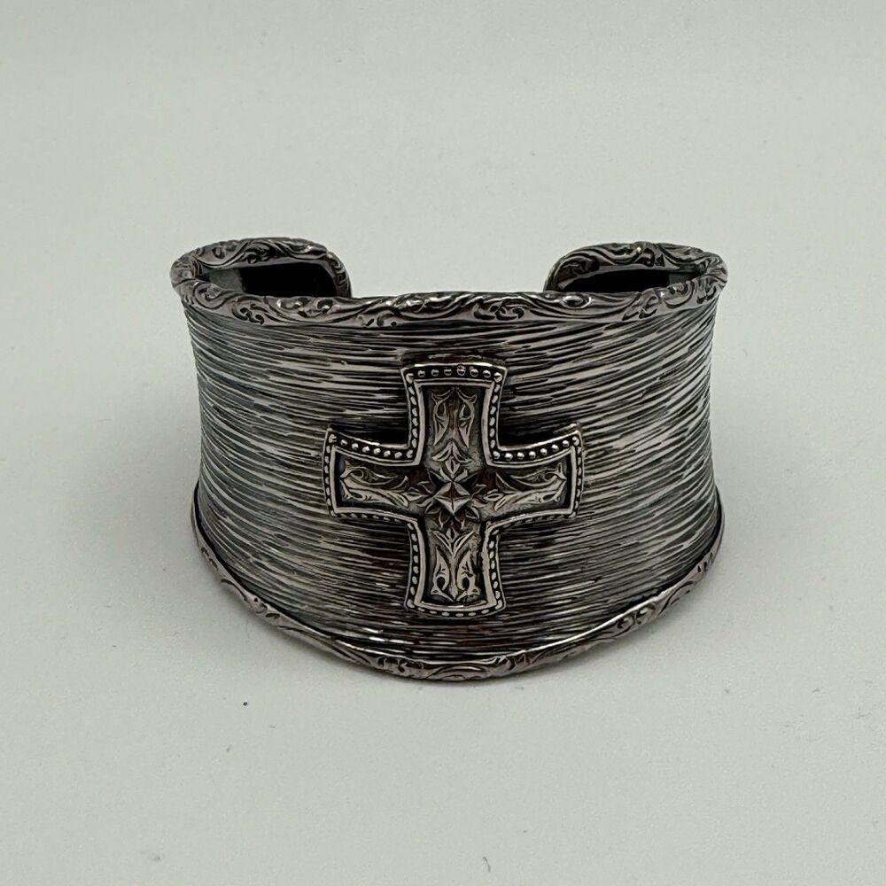 Scott Kay Sterling Silver Bracelet Cross 925 Rare!